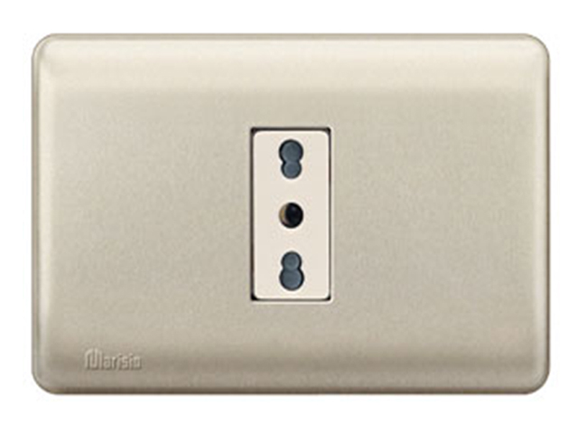 Placa Genesis Armada con Toma Corriente Bipaso 10/16A 2P+T, Niquel MWD130347446 — Schneider Electric — Schneider Electric