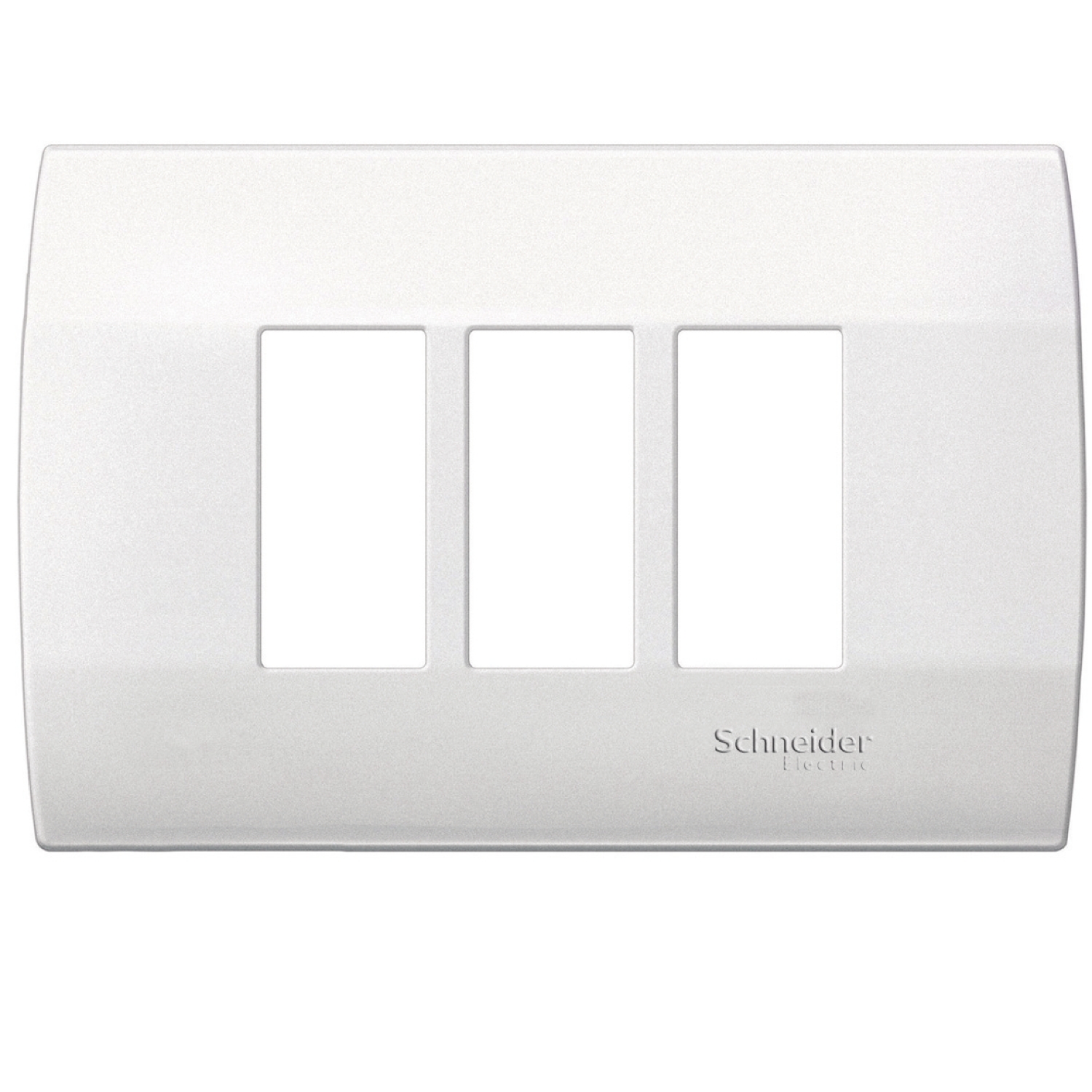 Placa Mistic 3 Modulos con Soporte - Blanco MWD130607223 — Schneider Electric — Schneider Electric