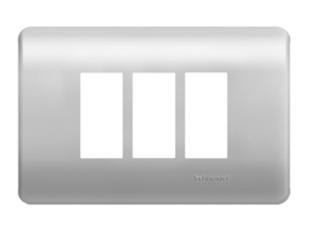 Placa Genesis 3 Modulos con Soporte, Lien MWD77133 — Schneider Electric — Schneider Electric