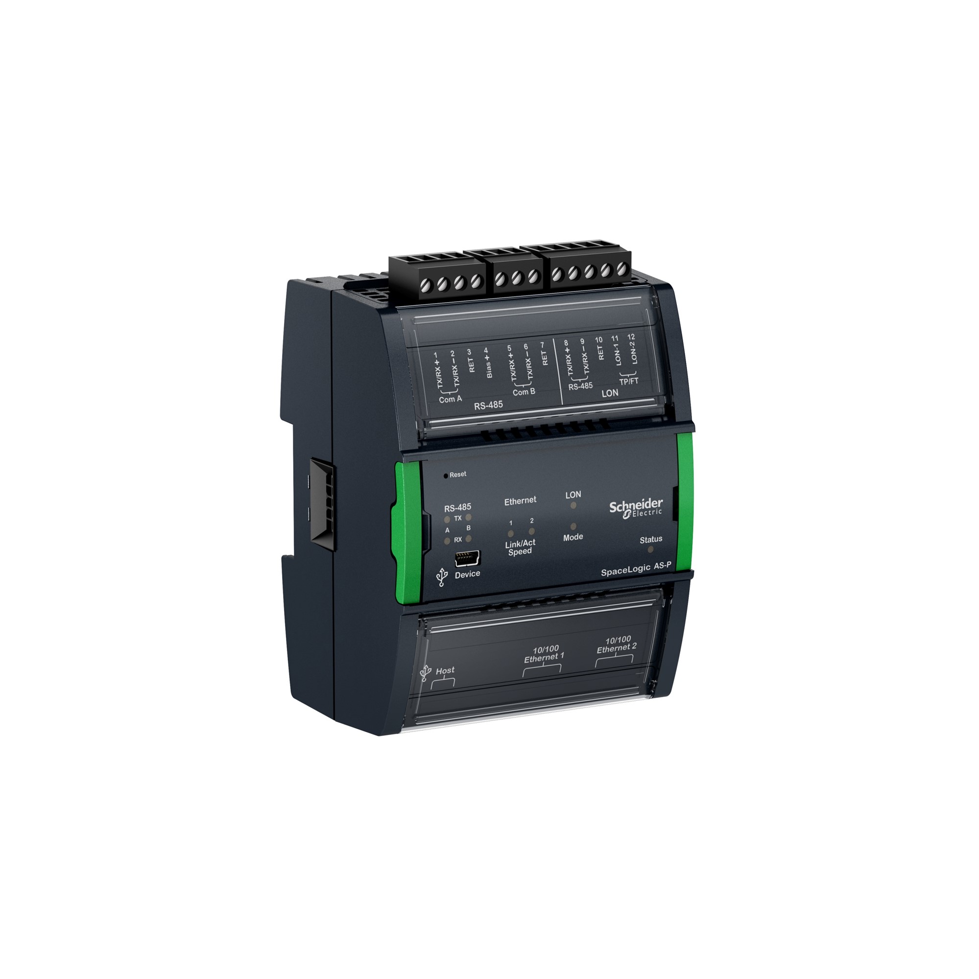 Servidor de Automatizacion Spacelogic, As-p-nls, 2 Puertos RS-485, Ethernet 10/100 SXWASPSBX10002 — Schneider Electric — Schneider Electric