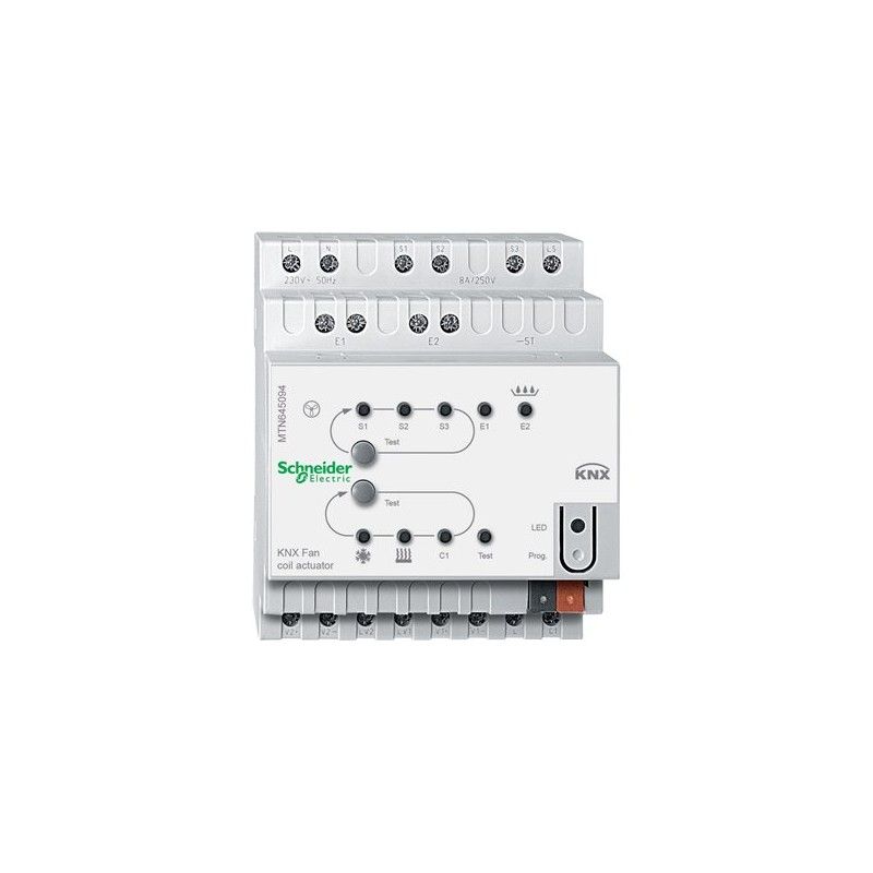 Actuador y Contralor Knx de Climatizacion por Agua 16A Gris Claro MTN645094 — Schneider Electric — Schneider Electric