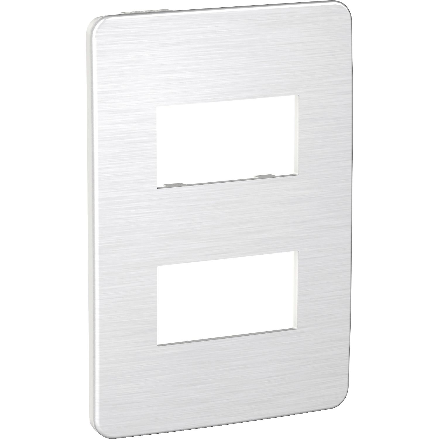 Placa Orion 2 Modulos, Aluminio/cosmic Grey S733121705 — Schneider Electric — Schneider Electric