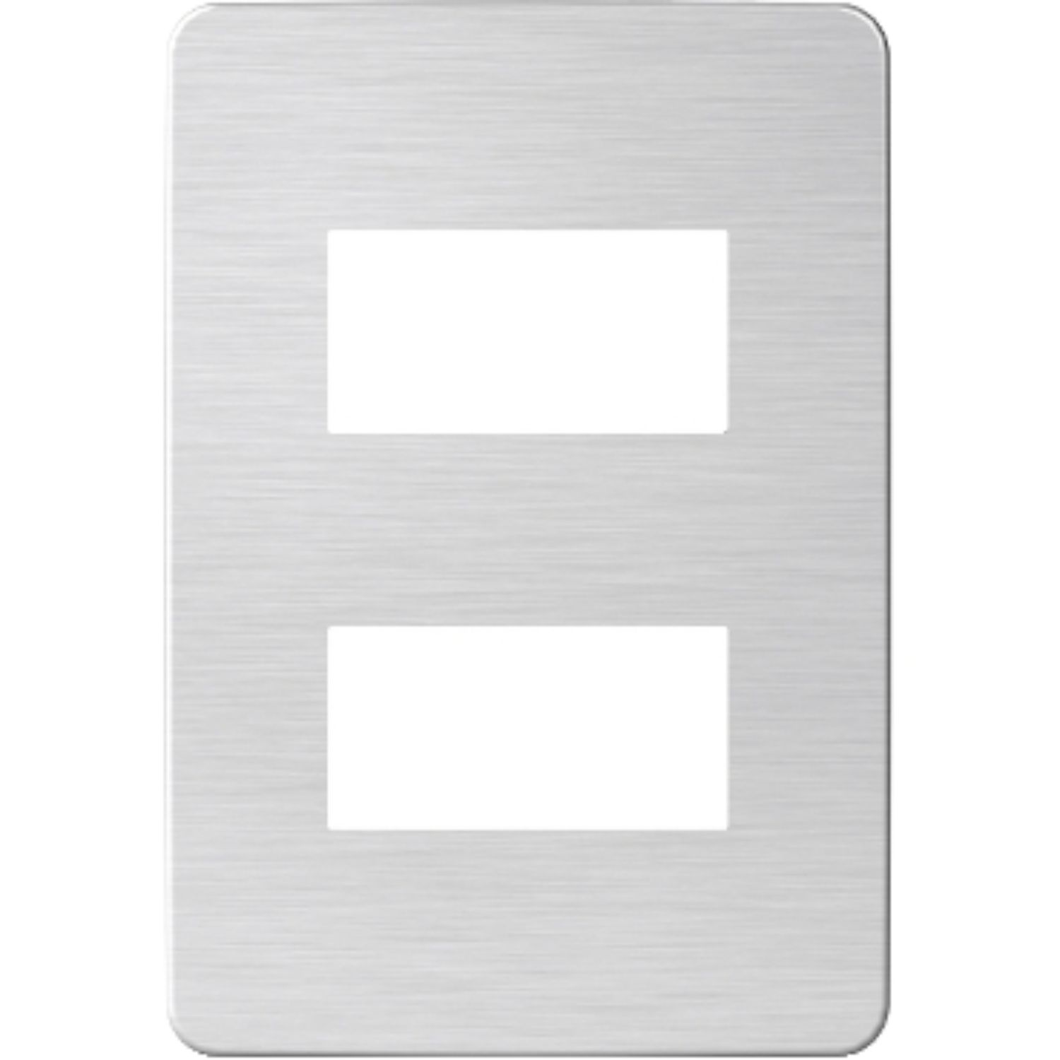 Placa Orion 2 Modulos, Blanco/cosmic Grey S733121635 — Schneider Electric — Schneider Electric