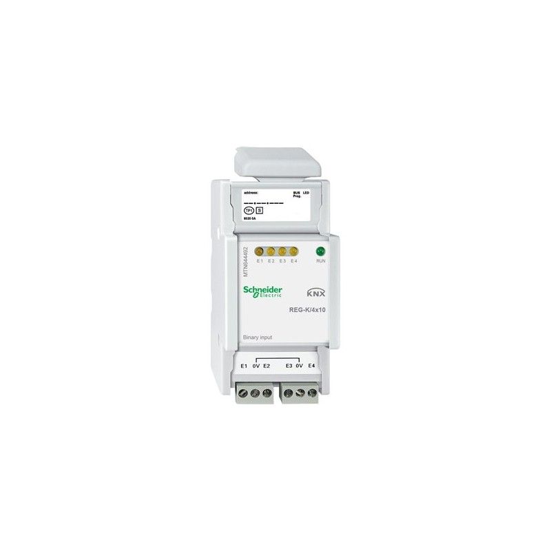 Modulo 4 Entradas Binarias 10V AC/DC Riel DIN Gris Claro MTN644492 — Schneider Electric — Schneider Electric