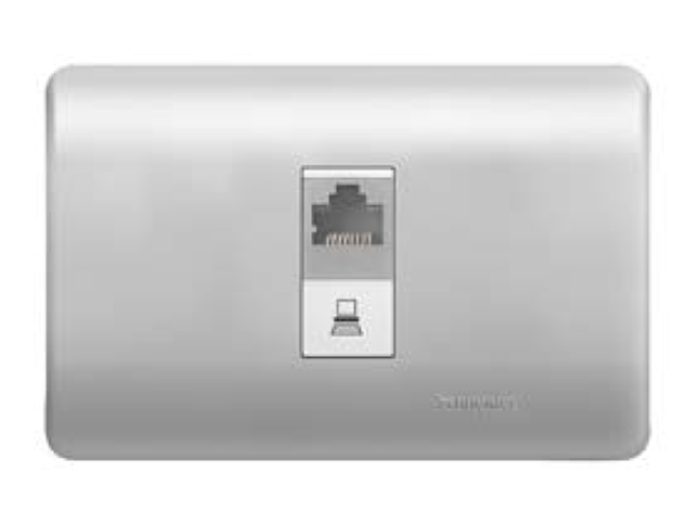 Placa Genesis Armada con Toma DATOSRJ45 CAT5E, Lien MWD64103 — Schneider Electric — Schneider Electric