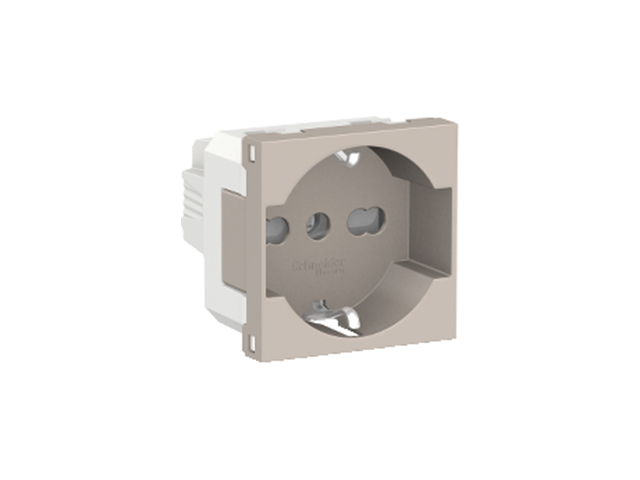 Toma Schuko Orion 10/16A 250V 2P+T 2 Modulos, Beige S70306764 — Schneider Electric — Schneider Electric
