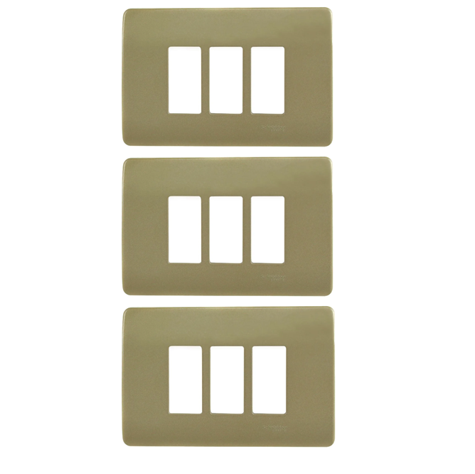 Pack X3 Tapa Gen/nueva Dorada 3P Con Sop 7 744363 — Schneider Electric — Schneider Electric