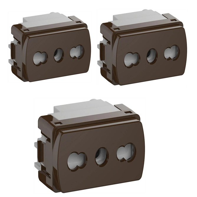 Pack X3 Toma Corriente Bipaso Miluz 10/1 DA7023503 — Schneider Electric — Schneider Electric