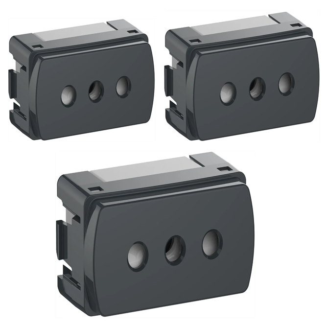 Pack X3 Toma Corriente Miluz 10A 2P+T - DA7022603 — Schneider Electric — Schneider Electric