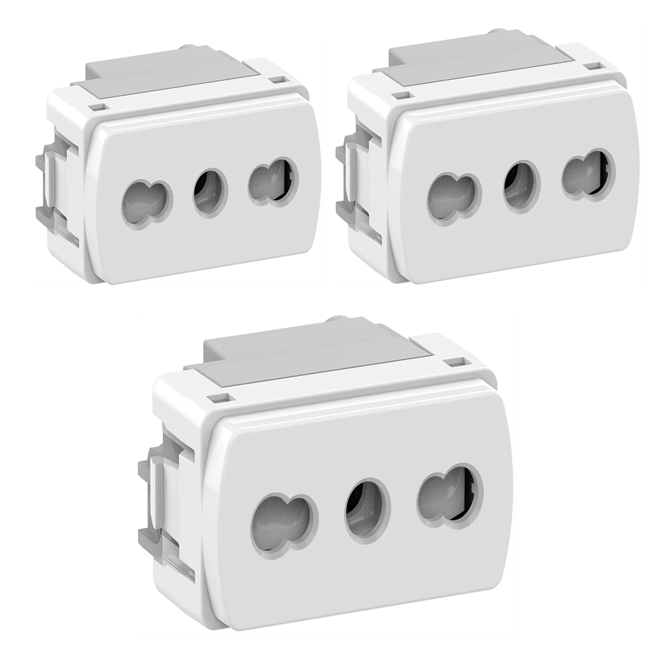 Pack X3 Toma Corriente Bipaso Miluz 10/1 DA7023003 — Schneider Electric — Schneider Electric