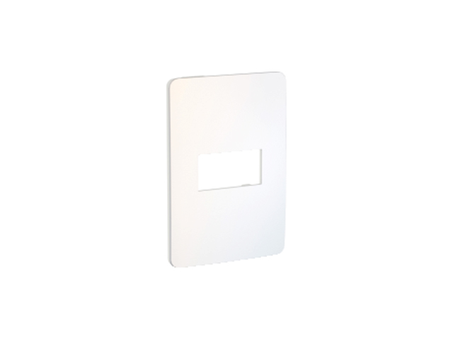 Placa Orion 1 Modulo, Blanco/chrome Soft S732101405 — Schneider Electric — Schneider Electric