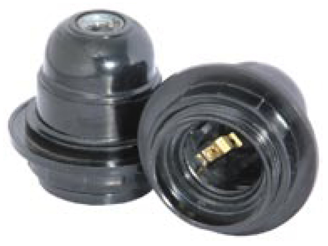 Portalampara de Bakelita E-27 con Anillos - Negro MWD070200042 — Schneider Electric — Schneider Electric