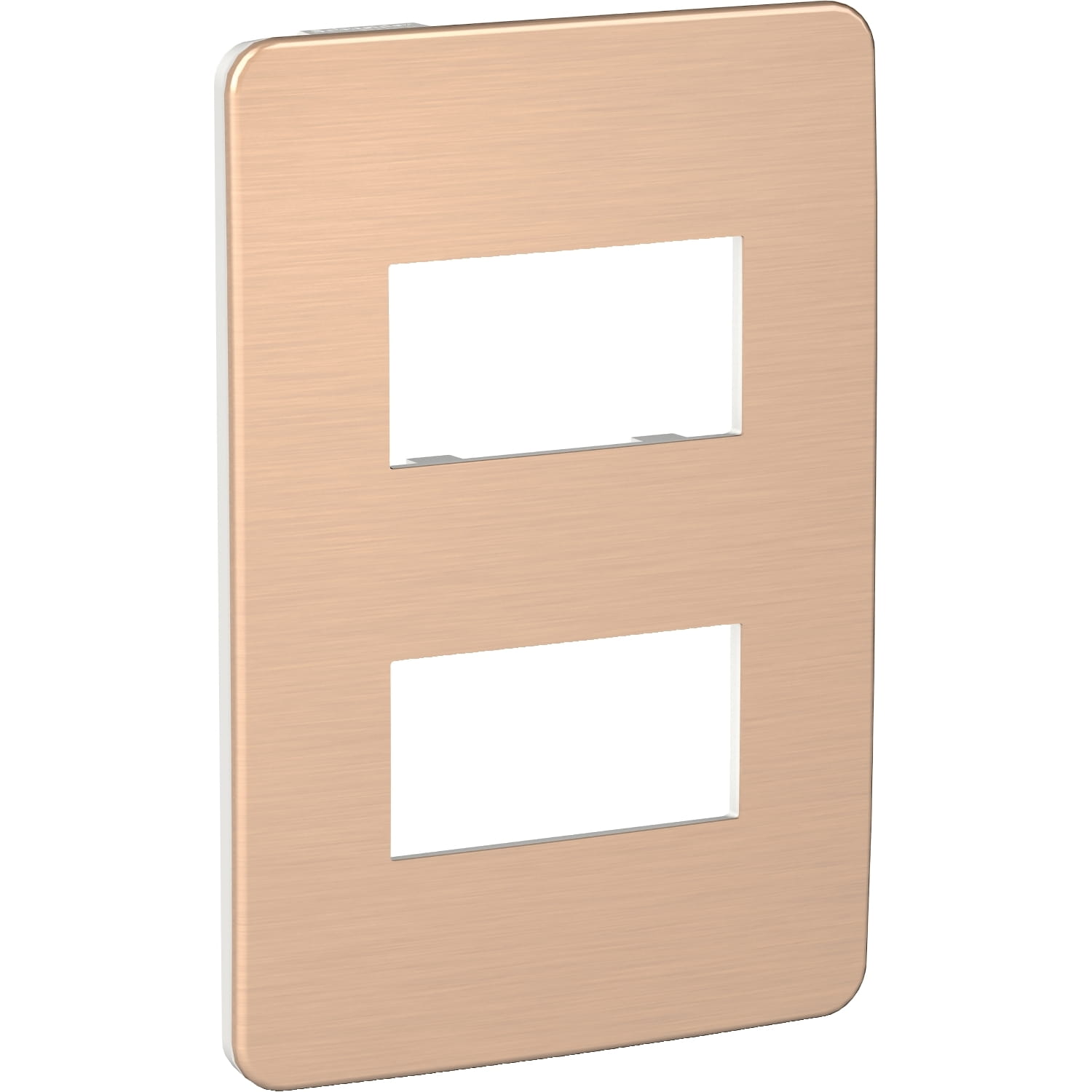 Placa Orion 2 Modulos, Blancomagma Copper S733121655 — Schneider Electric — Schneider Electric