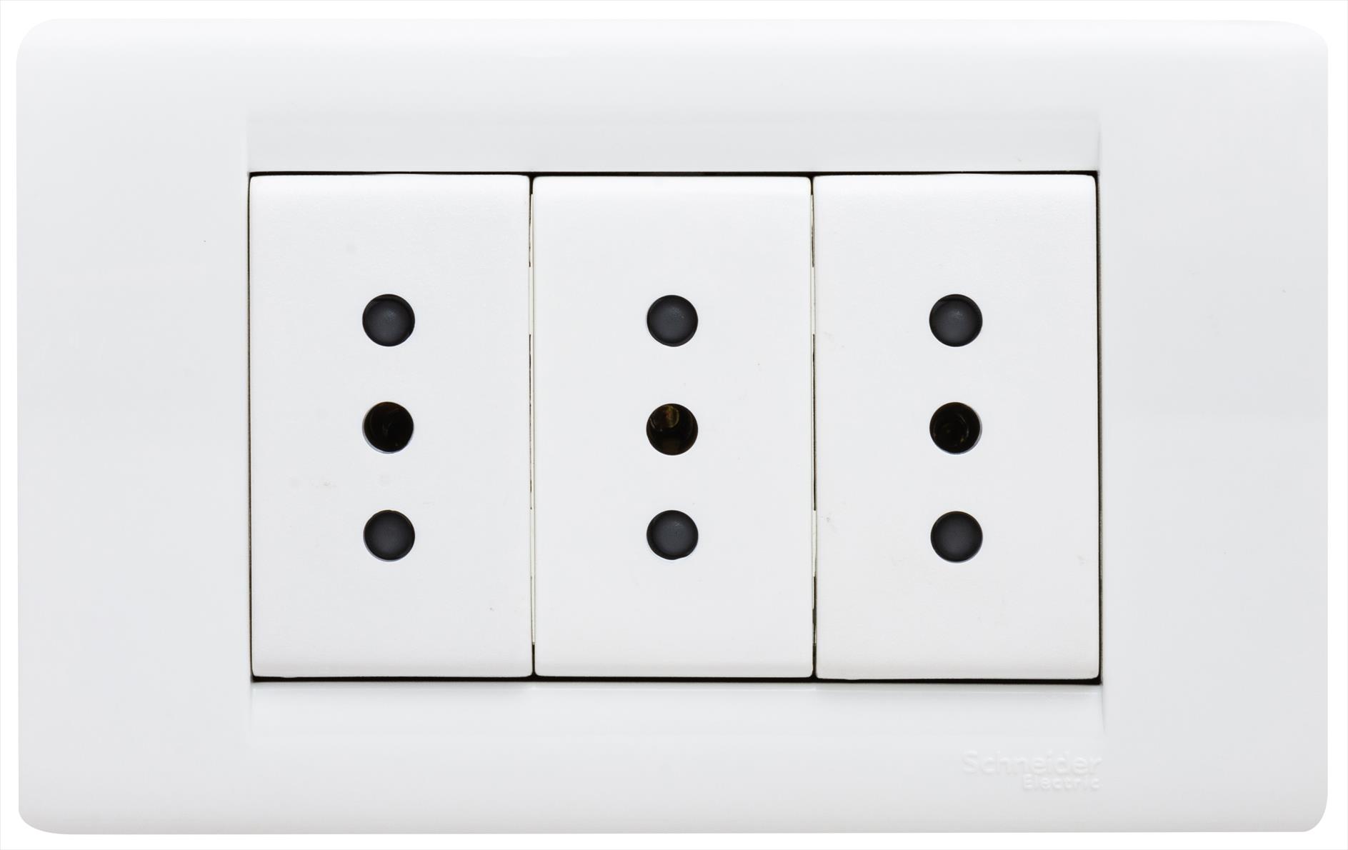 Placa 3 So Ita 10A Clásico Blanco MWD082322718 — Schneider Electric — Schneider Electric