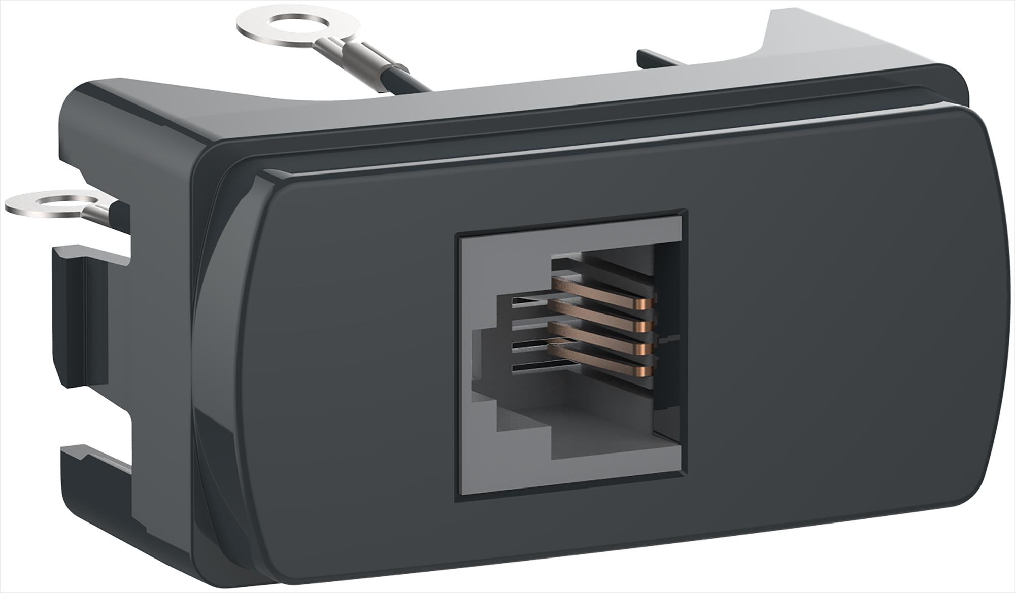 Toma Telefonica RJ11 Miluz Grafito S3B74806 — Schneider Electric — Schneider Electric