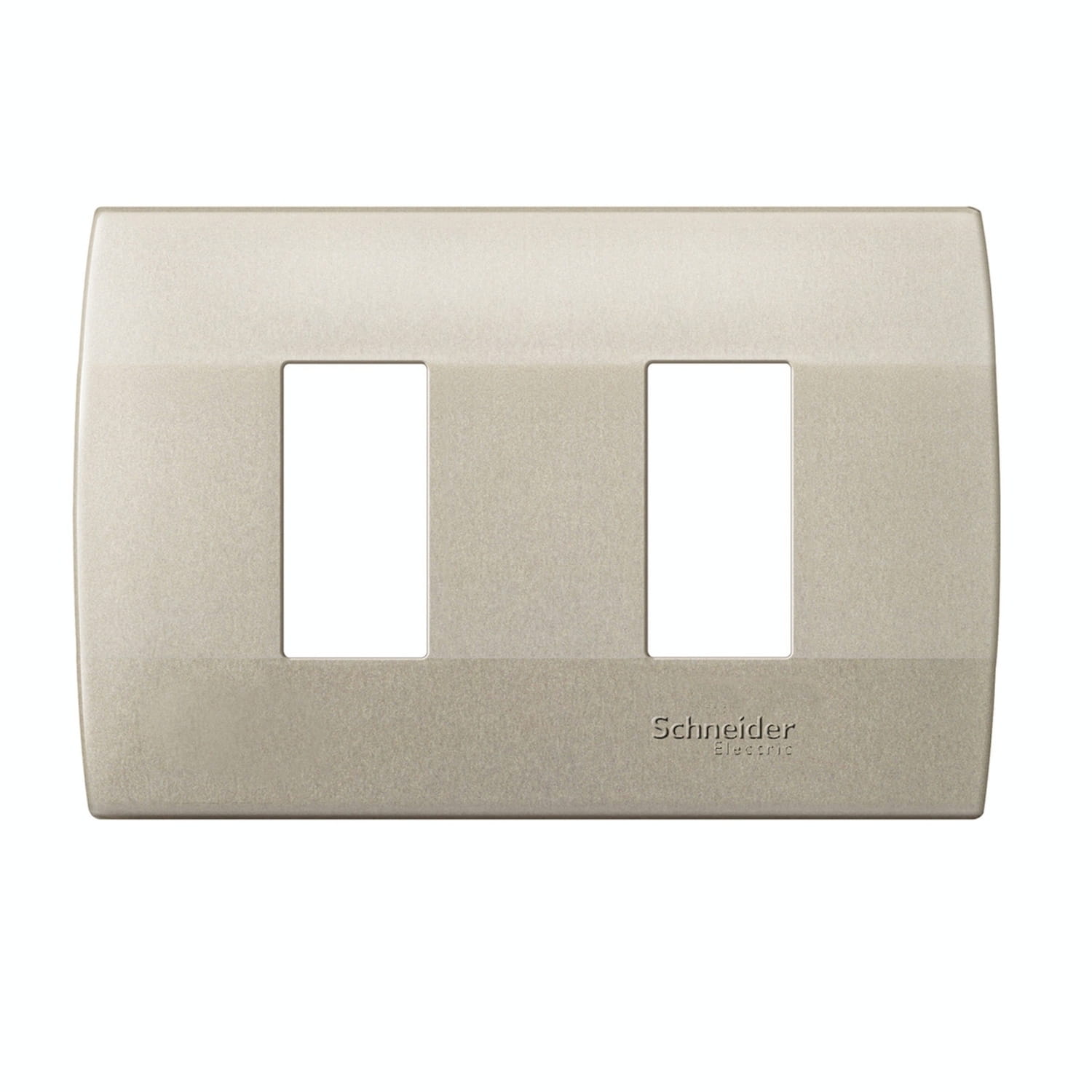 Placa Mistic 2 Modulos con Soporte - Niquel MWD130607252 — Schneider Electric — Schneider Electric