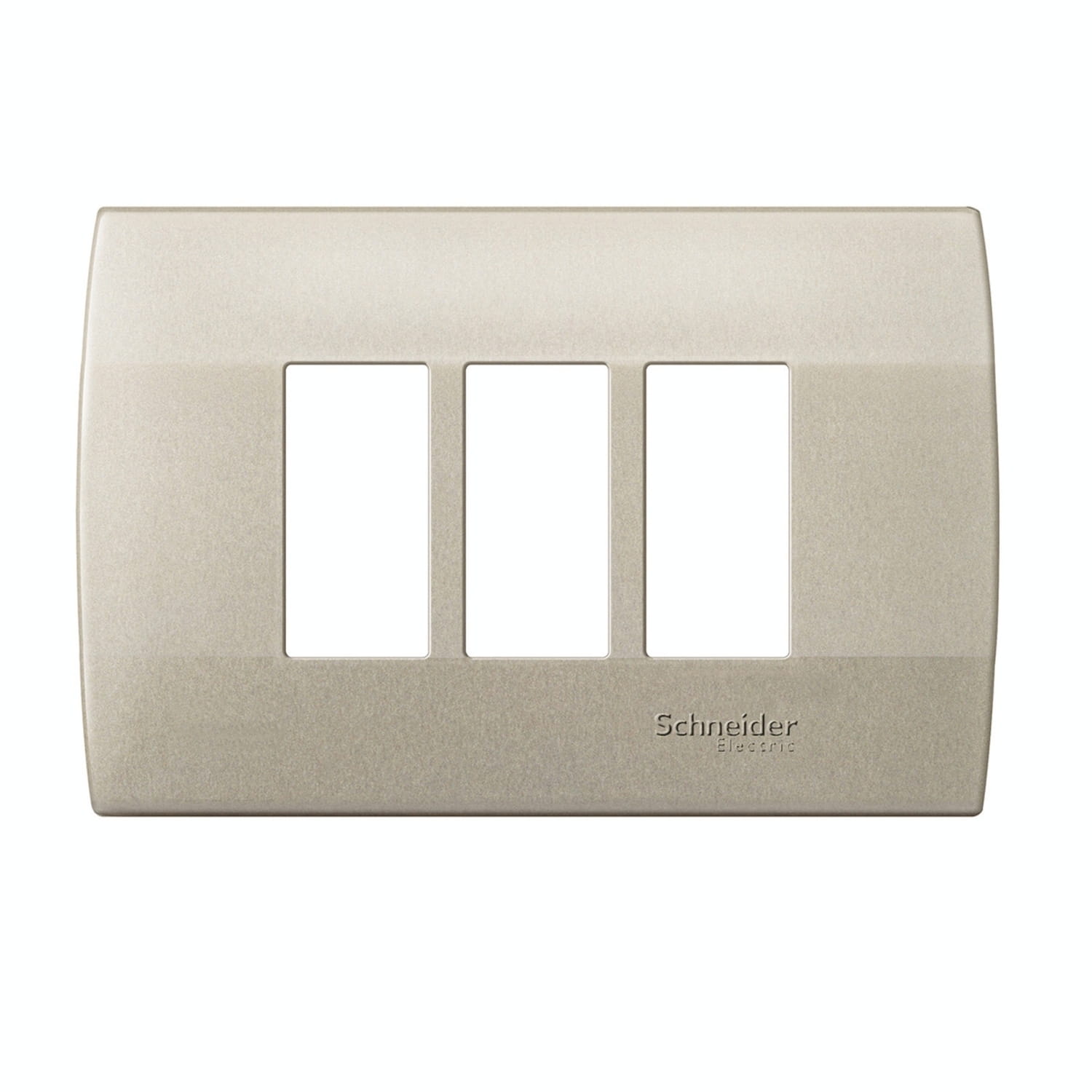 Placa Mistic 3 Modulos con Soporte - Niquel MWD130607253 — Schneider Electric — Schneider Electric