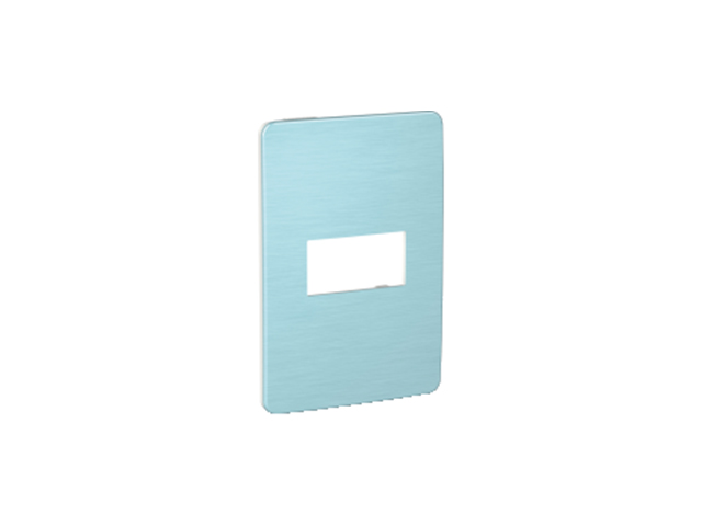 Placa Orion 1 Modulo, Blanco/orbital Blue S733101615 — Schneider Electric — Schneider Electric