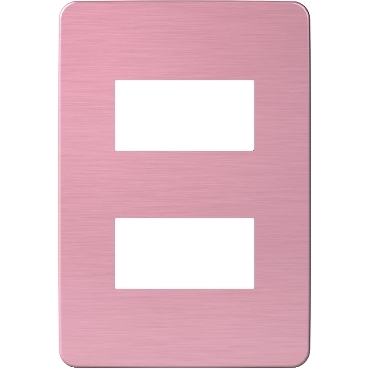 Placa Modular Orion 2 Modulos, Blanco/venus Pink S733121625 — Schneider Electric — Schneider Electric