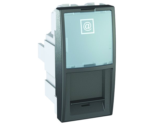 Hembra Mod RJ-45 CAT5E Grafito MGU3.410.12 — Schneider Electric — Schneider Electric