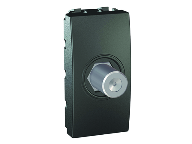Hembra Mod Tv Coaxial Tipo F Grafito MGU3.468.12 — Schneider Electric — Schneider Electric