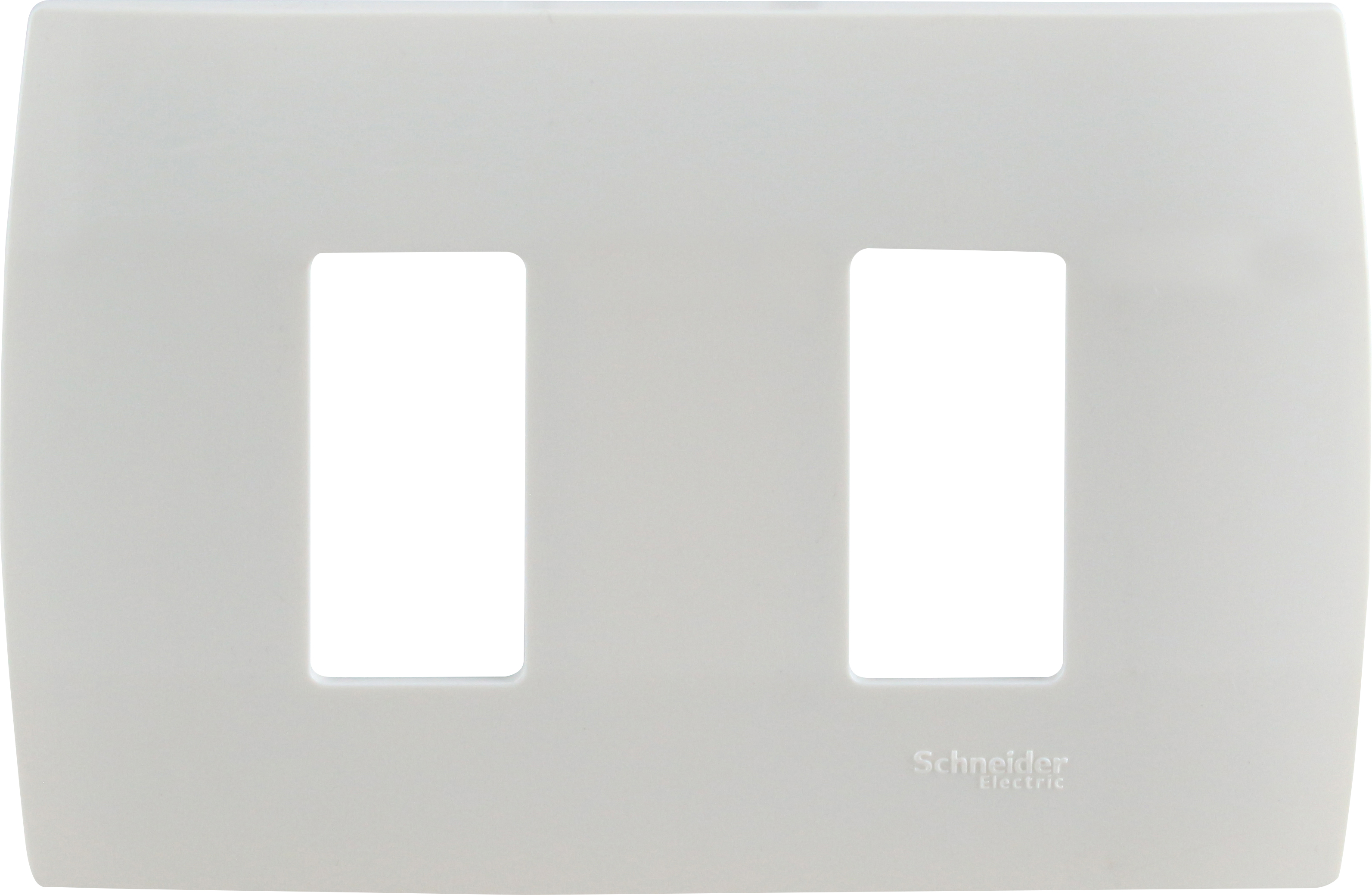 Placa Mistic 2 Modulos con Soporte - Blanco MWD130607222 — Schneider Electric — Schneider Electric