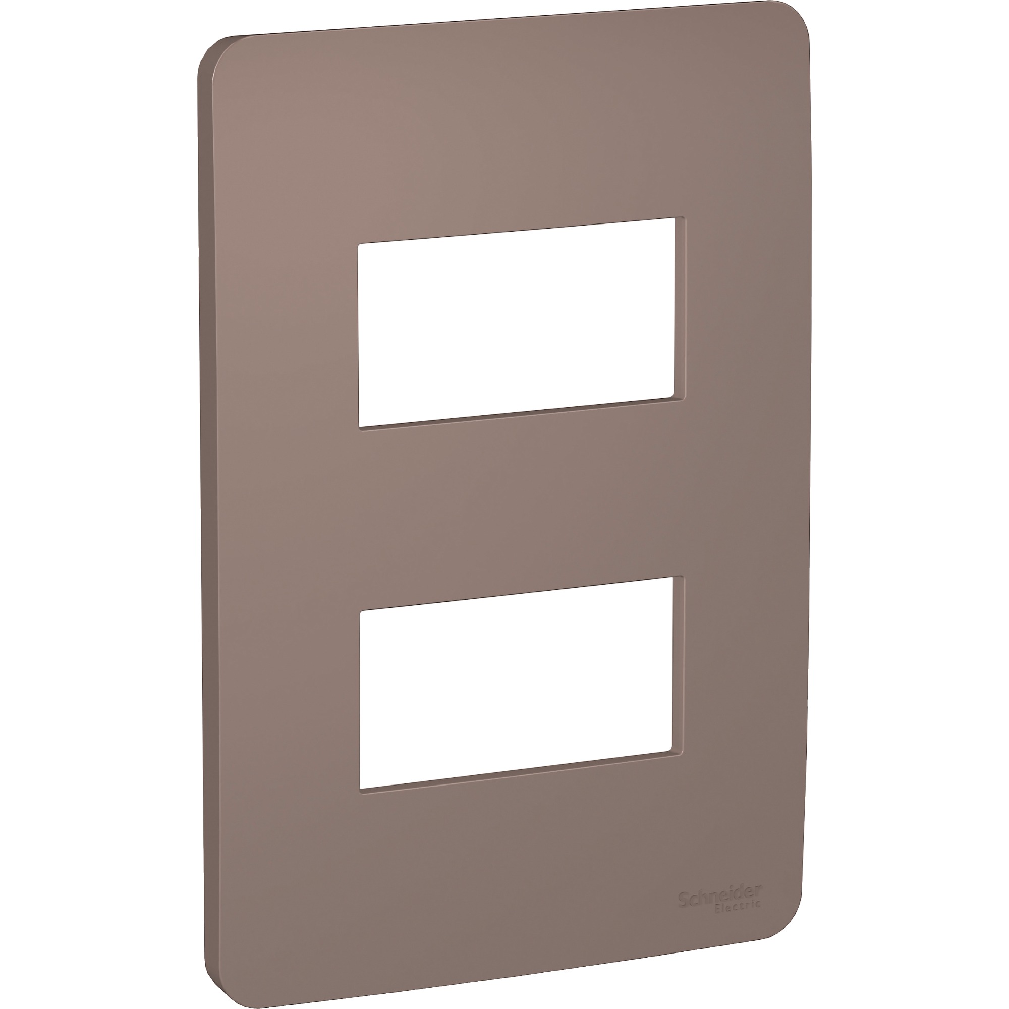 Placa Orion 2 Modulos, Planet Brown S730121264 — Schneider Electric — Schneider Electric
