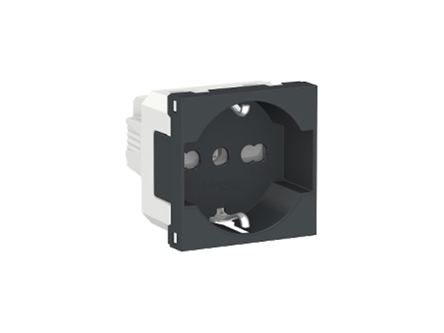 Toma Schuko Orion 10/16A 250V 2P+T 2 Modulos, Grafito S70306794 — Schneider Electric — Schneider Electric