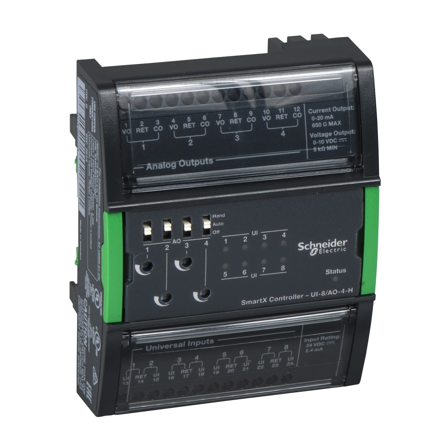 Módulo COMUNICACION 8 ENTR UNIV 4 SAL ANALG SXWUI8A4H10001 Schneider Electric — Schneider Electric