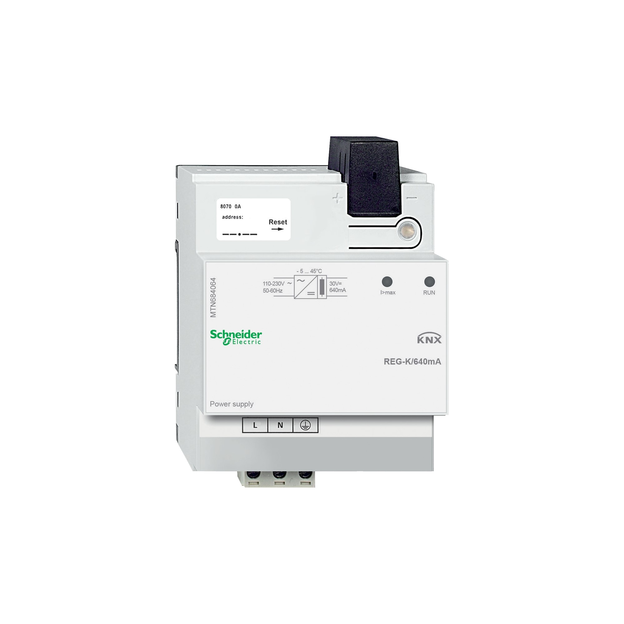 Fuente de Alimentacioìn Knx REG-K/640mA, Gris Claro MTN684064 — Schneider Electric — Schneider Electric