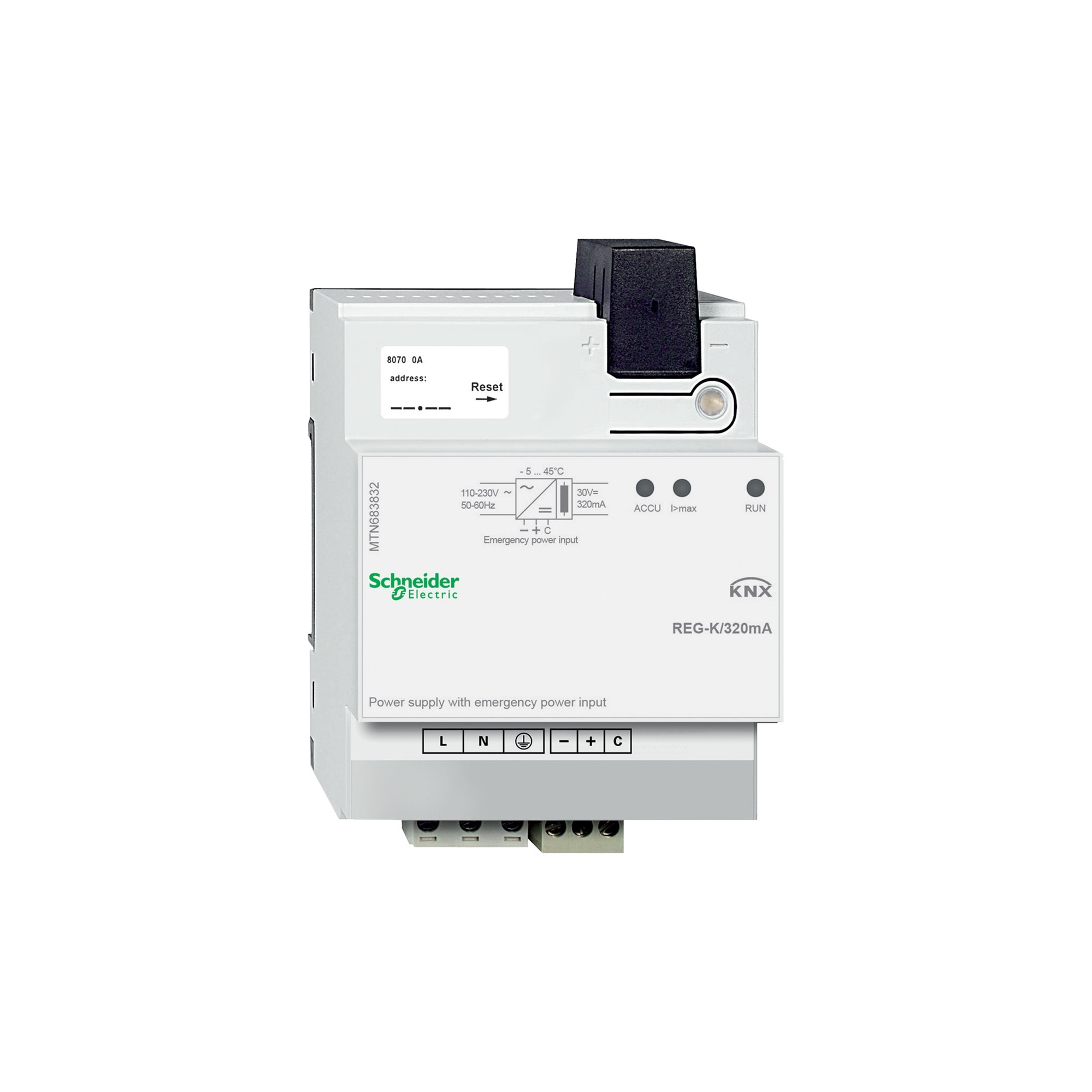 Knx Fuente de Poder 320mA 220V AC MTN683832 — Schneider Electric — Schneider Electric