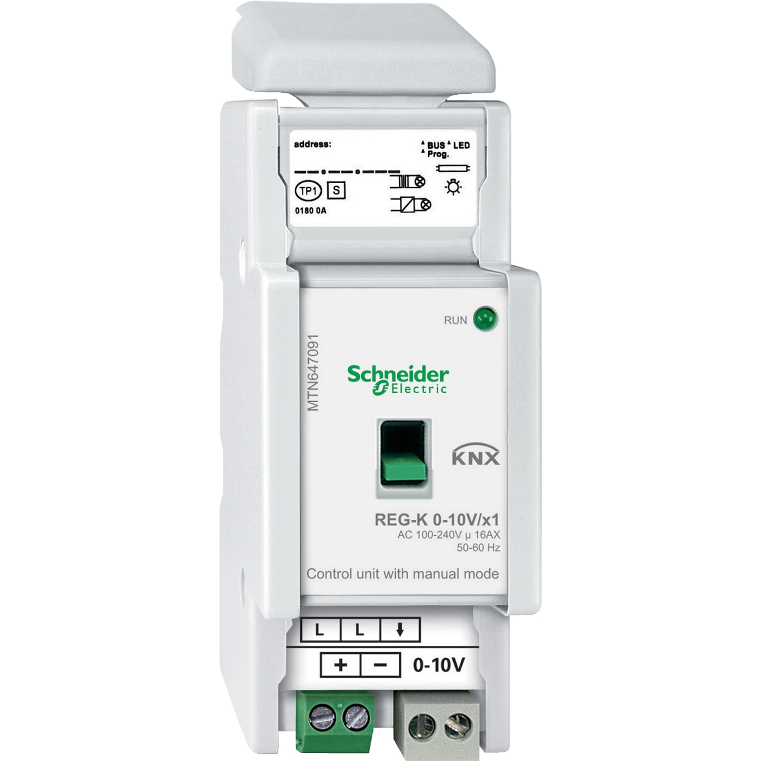 Actuador Knx Regulador Unidad Control 0-10V 1CH Accionamiento Manual MTN647091 — Schneider Electric — Schneider Electric