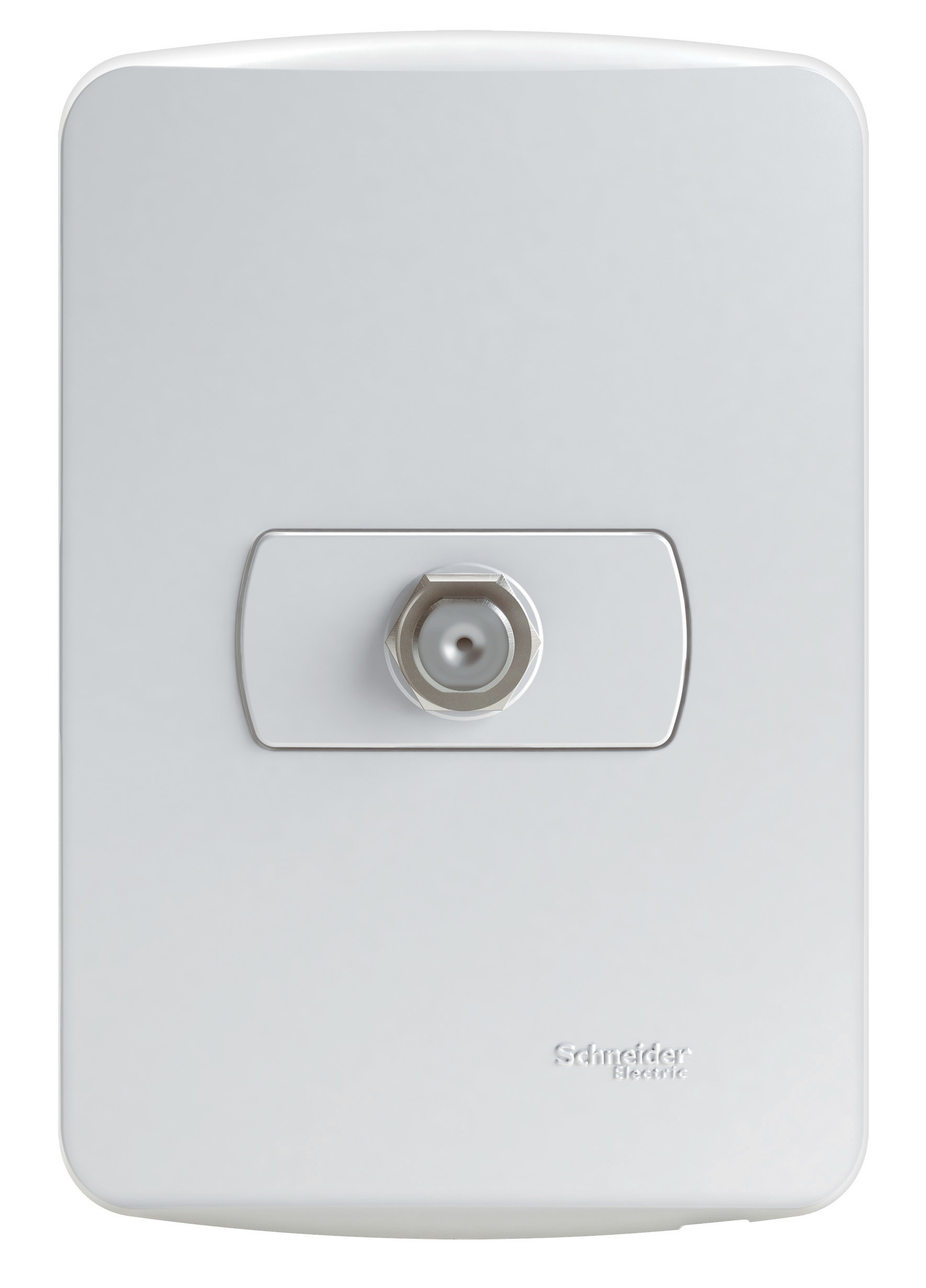 Placa Miluz Armada con Toma Coaxial Tv Blanco S3B64680 — Schneider Electric — Schneider Electric