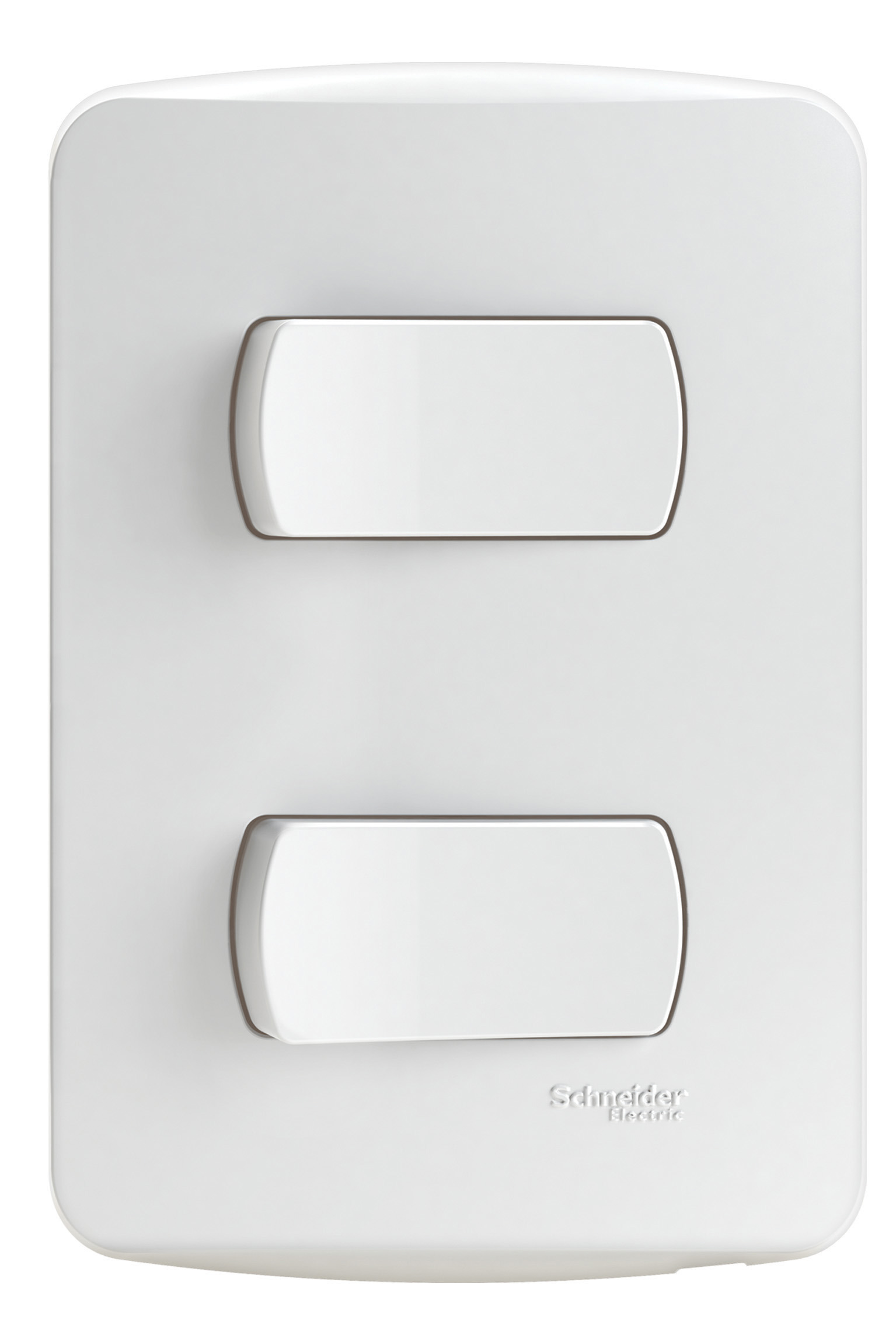 Placa Miluz Interruptor 9/12 + 9/24 16A 250V Blanco S3B62090 — Schneider Electric — Schneider Electric