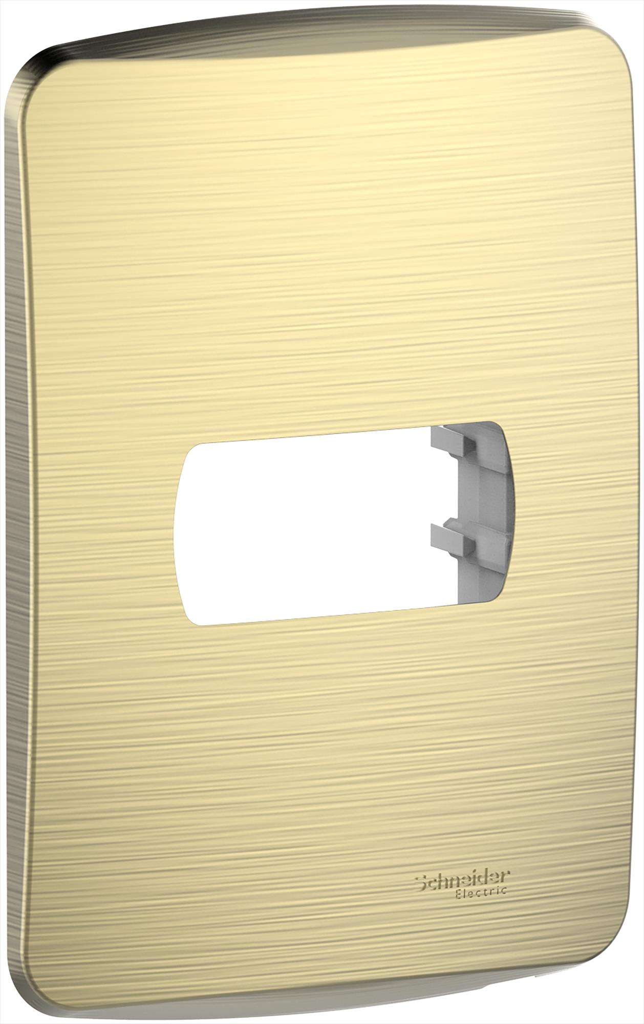 Placa 1 Puesto con Soporte Metal Bronce S3B77118 — Schneider Electric — Schneider Electric