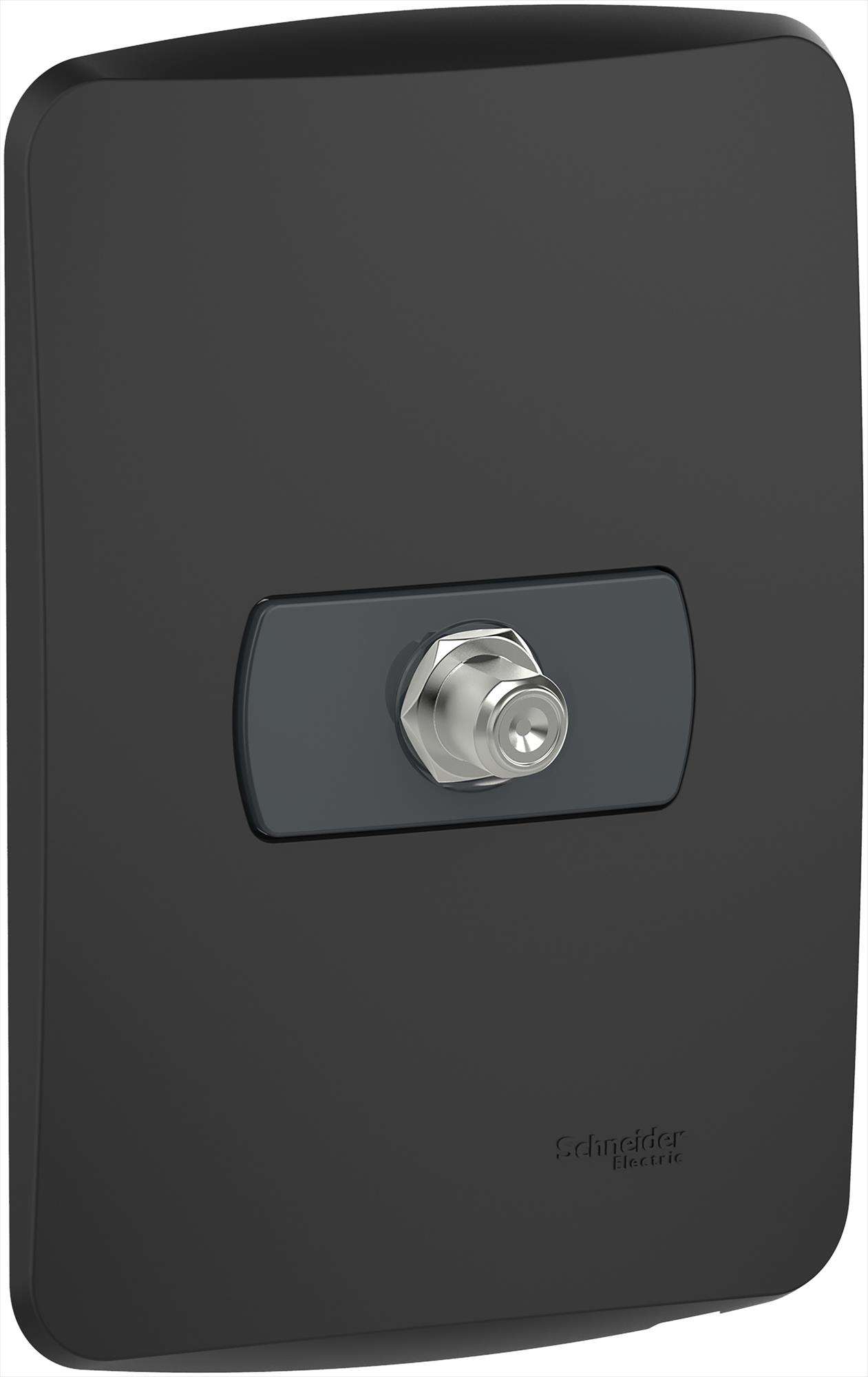 Placa Miluz Armada con Toma Coaxial Tv Grafito S3B64686 — Schneider Electric — Schneider Electric