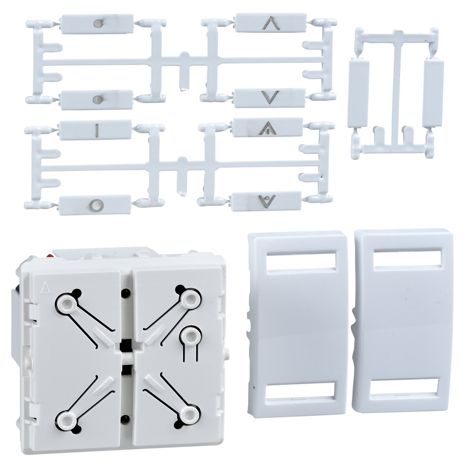 Pulsador Unica Knx, 2 Botones Color Blamnco. NO Incluye Accesorios, Solo el Modulo de Pulsacion Knx MGU3.531.18 — Schneider Electric — Schneider Electric