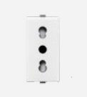 Toma Hembra Modular Blanco Bipaso 10/16A S22 223101 — Sinthesi — Sinthesi