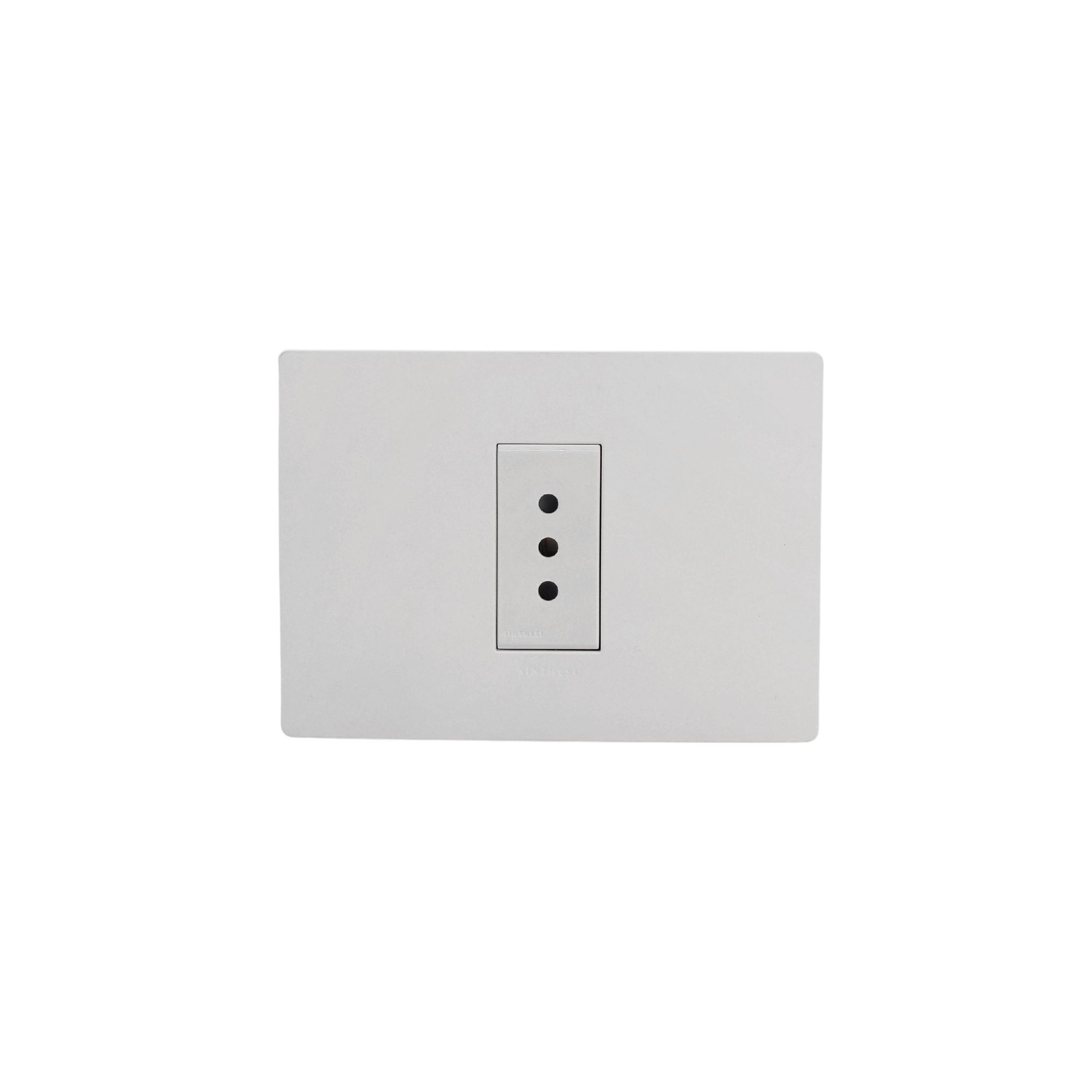 Enchufe 10A Simple Armado S32 Blanco Mate-blanco 3295147 — Sinthesi — Sinthesi
