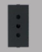 Toma Hembra Modular 10A 2P+T Carbon S44 443010 — Sinthesi — Sinthesi