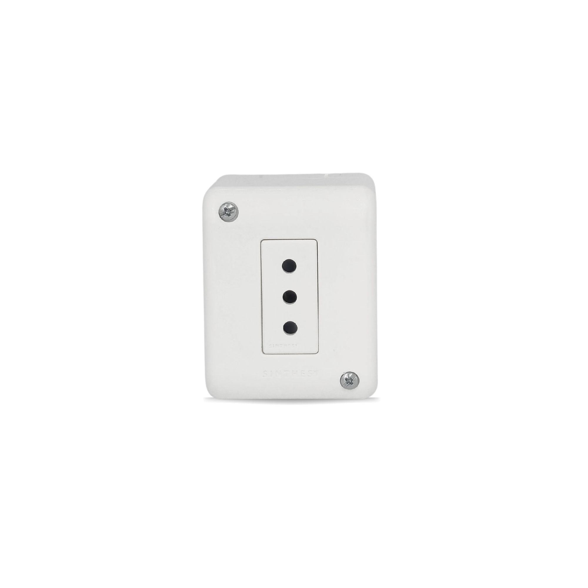 Casquete Tomacorriente 10A Simple Armado S17 Blanco 1791101 — Sinthesi — Sinthesi