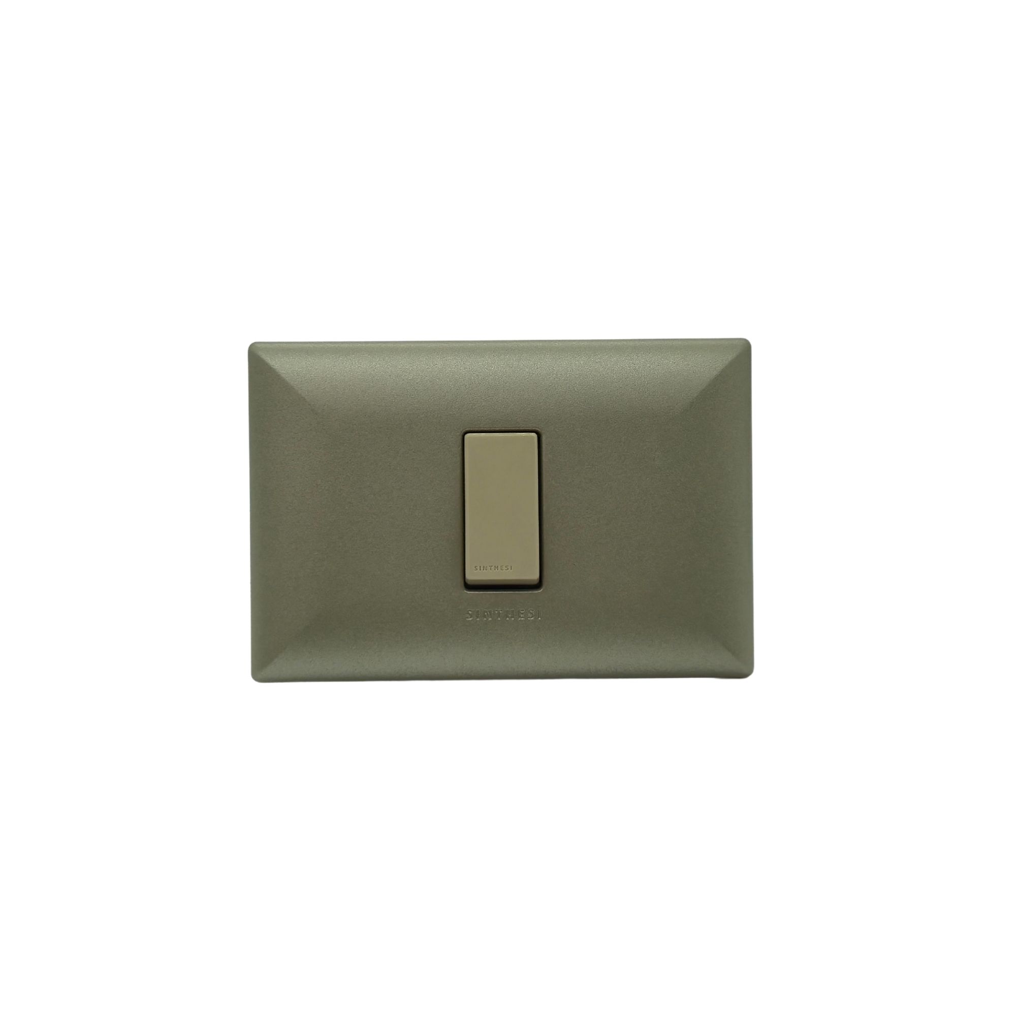 Placa Pulsador Timbre 1 Módulo Simple Arm. S17 ABS Champagne-beige 1793453 — Sinthesi — Sinthesi