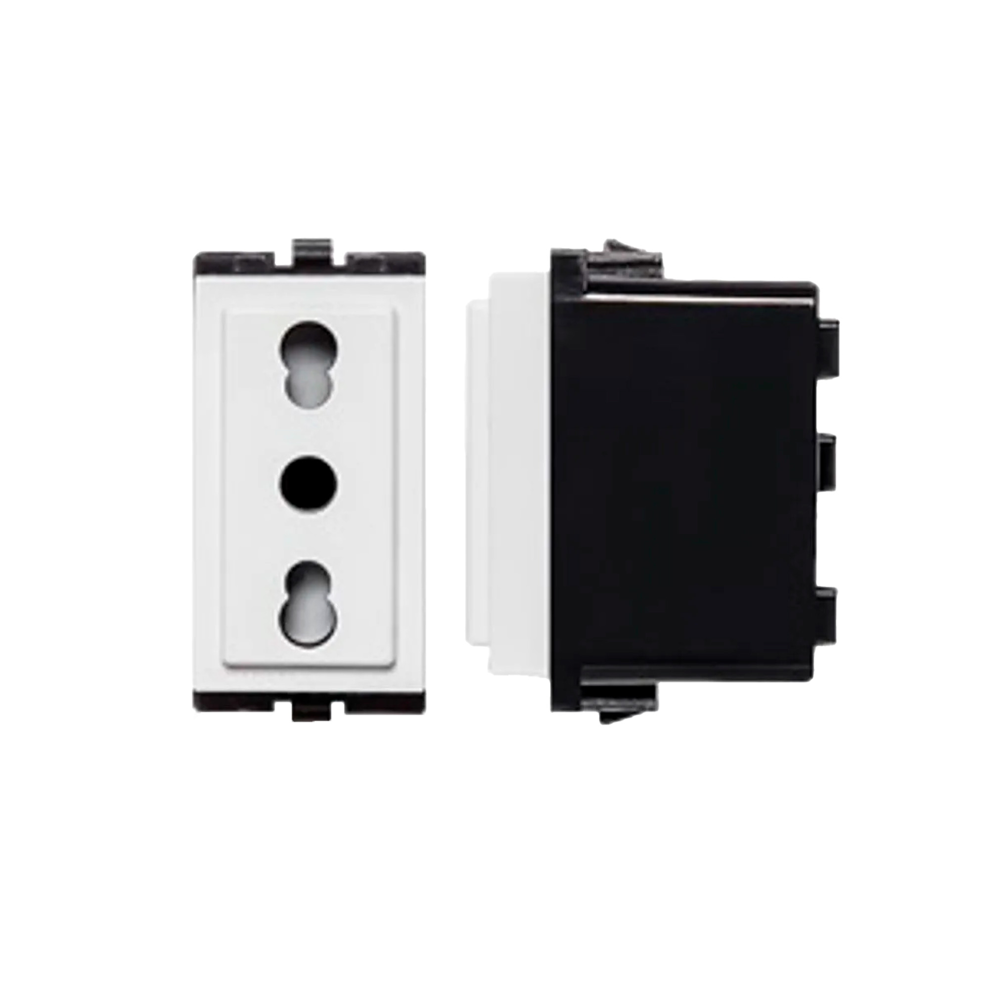 Toma Hembra Modular Blanco Bipaso 10/16A S17 173101 — Sinthesi — Sinthesi