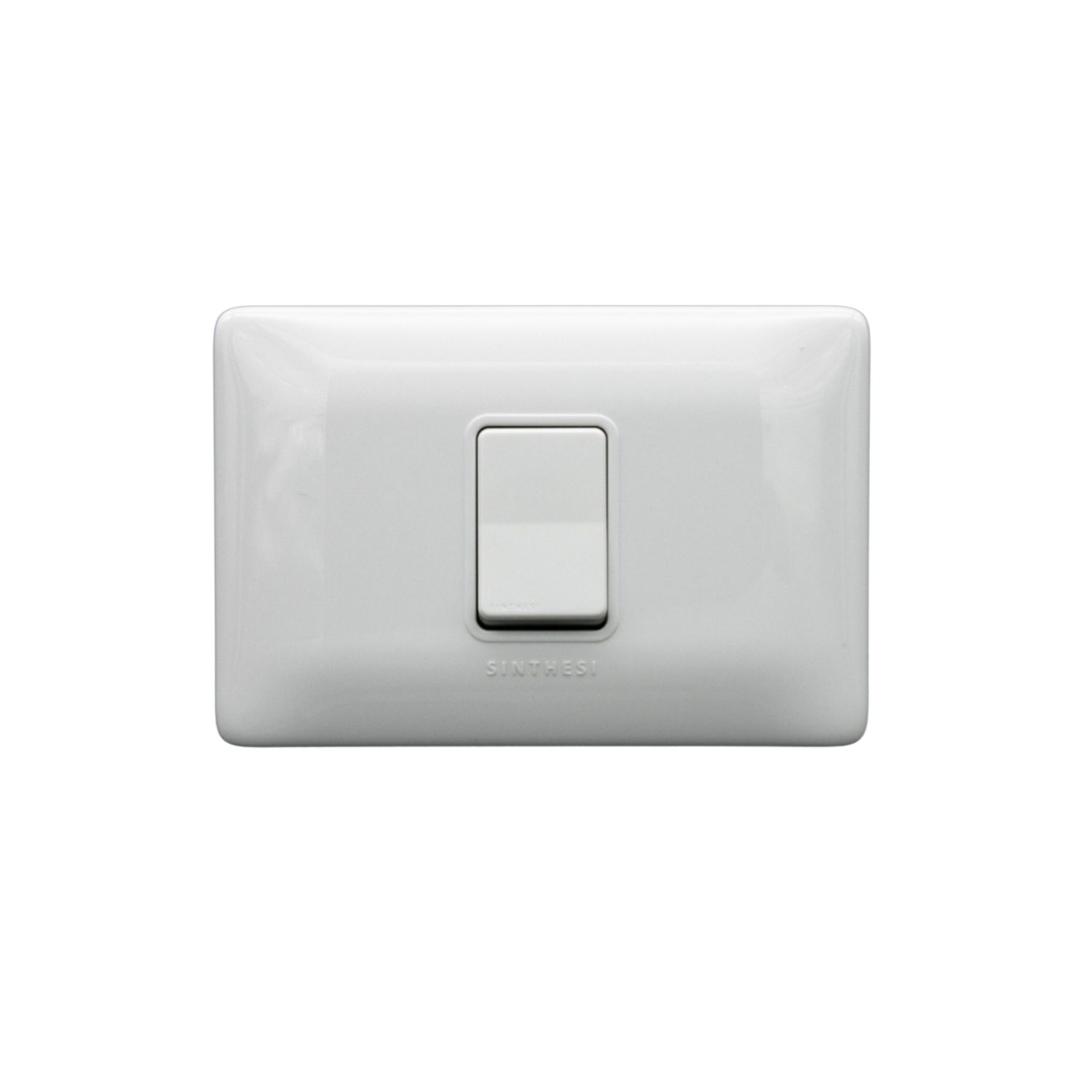 Placa Interruptor 9/12 1 Módulo Simple S12 Blanco 1293001 — Sinthesi — Sinthesi