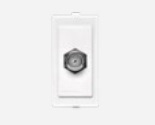 Toma Hembra Modular Blanco TV Coax S17 174201 — Sinthesi — Sinthesi