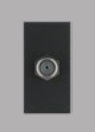 Toma Hembra Modular Carbon TV Coax S44 444210 — Sinthesi — Sinthesi