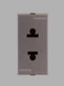 Toma Hembra Modular Euro 15A 127V 2P Plata S44 443212 — Sinthesi — Sinthesi