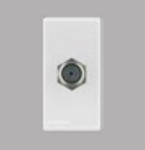 Toma Hembra Modular TV Coaxial Magnesio S44 444214 — Sinthesi — Sinthesi