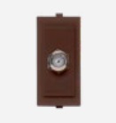 Toma Hembra Modular Cafe TV Coax S17 174203 — Sinthesi — Sinthesi