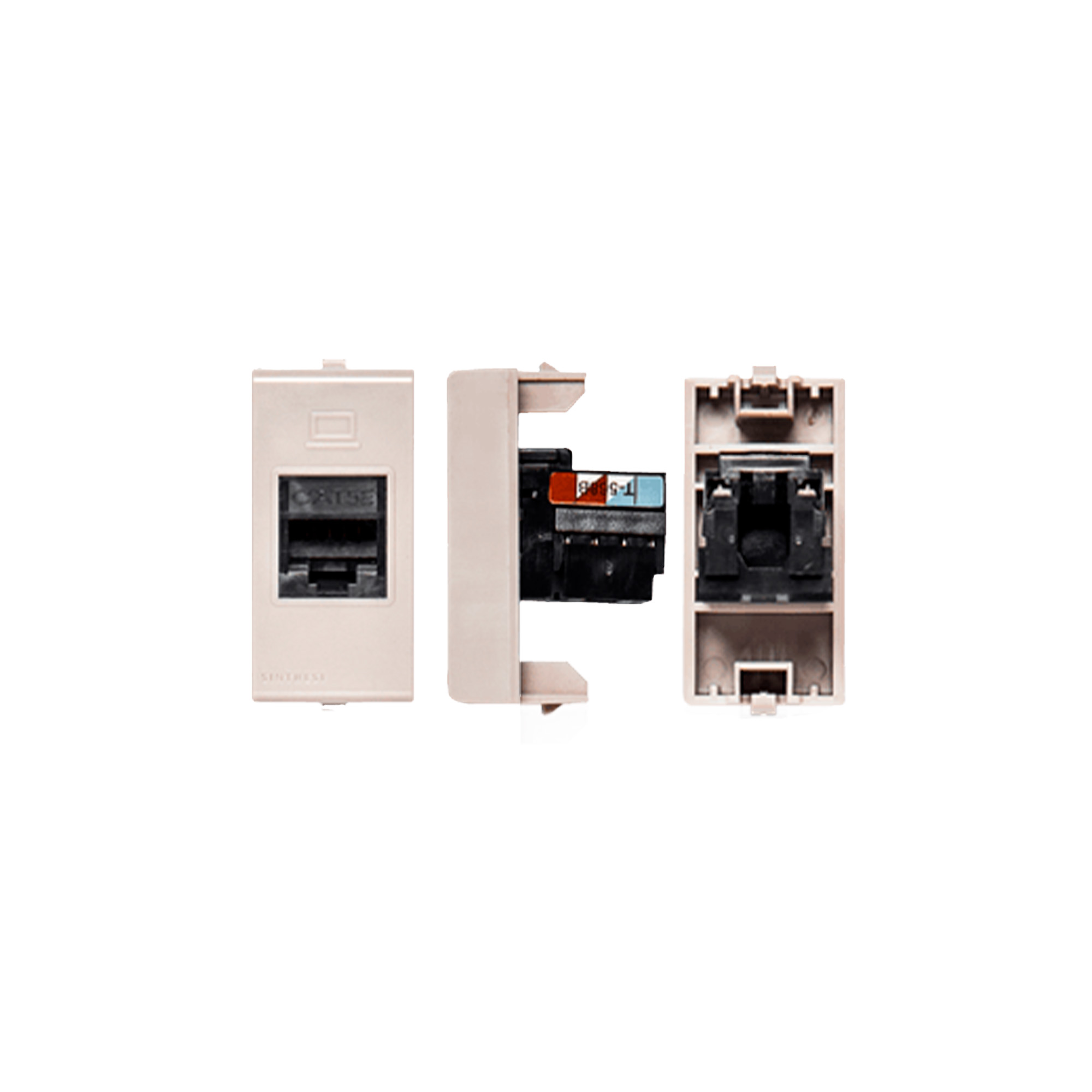 Toma Hembra Modular Beige RJ-45 Cat 5E S22 224102 — Sinthesi — Sinthesi
